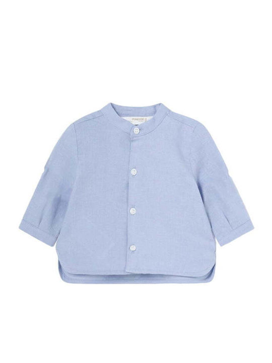 Mayoral Kids One Color Shirt Long Sleeve Linen ...