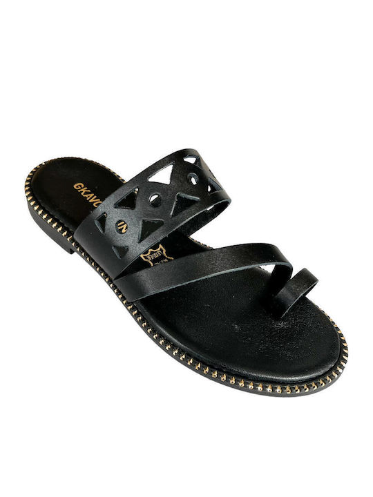 Sandale Casual Damă din Piele Negru