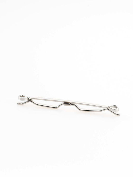 Portobello's Metallic Tie Clip Silver