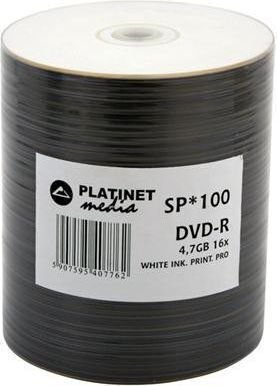 Platinet Recordable DVD-R 16x 4.7GB Cake Box 100pcs