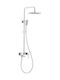 KFA Shower Column with Bathtub Mixer 155cm Silver