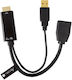 Techly Convertor HDMI / DisplayPort Masculin În HDMI / DisplayPort Feminin 1 Bucată ICOC HDMI-DP12A