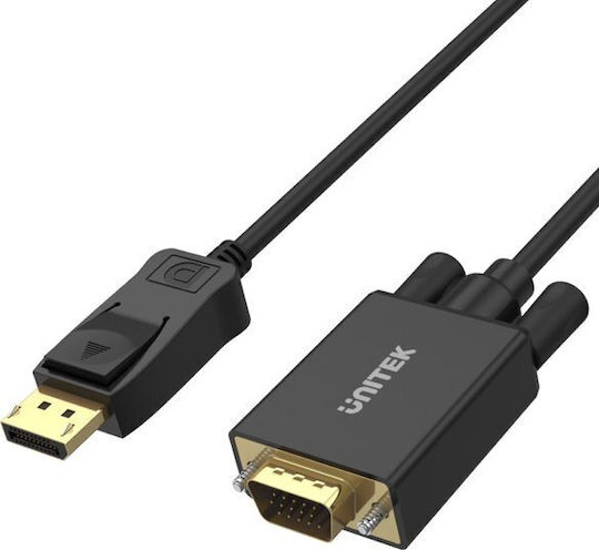 Unitek Μετατροπέας DisplayPort / VGA male σε DisplayPort / VGA female 1τμχ Y-5118F