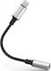 Microconnect Μετατροπέας Lightning / 3.5mm male σε Lightning / 3.5mm female 1τμχ MC-LIGHTJACK3.5