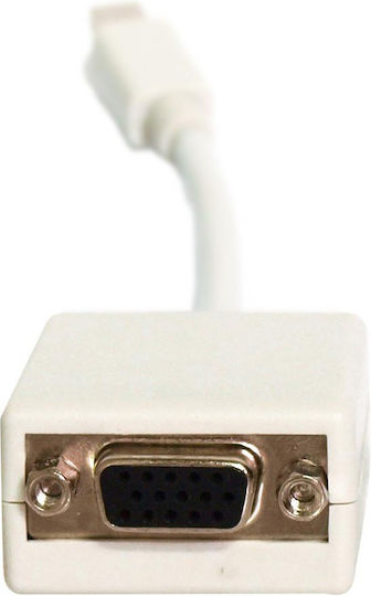 Art Convertor DisplayPort / VGA / mini DisplayPort masculin în DisplayPort / VGA / mini DisplayPort feminin Alb 1buc AL-OEM-90