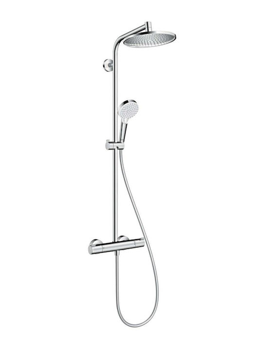 Hansgrohe Crometta S Shower Column with Mixer Silver