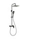 Valvex Loft Ρυθμιζόμενη Στήλη Ντουζ με Μπαταρία 112cm Μαύρη