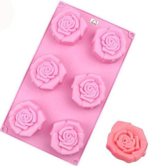 ForHome Silicone Chocolates 6 Cups Baking Pan 28.5x16.5cm