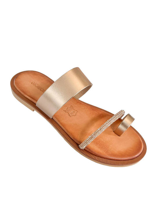 Sandale Casual Damă Din Piele Rose Gold
