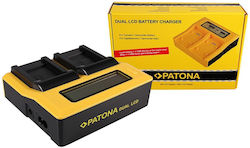 Patona Διπλός Φορτιστής Μπαταρίας Lcd Usb Συμβα...