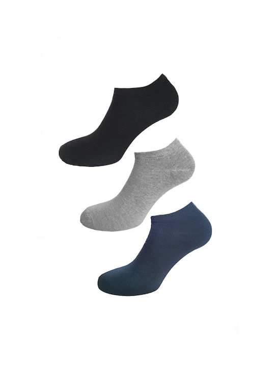 Herren Socken BLACK-GREY-BLUE 3Pack
