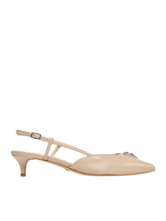 Guess Leather Beige Heels