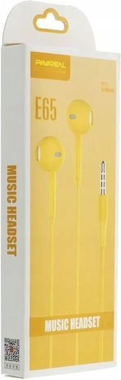 Pavareal In-ear Handsfree with 3.5mm Connector Yellow