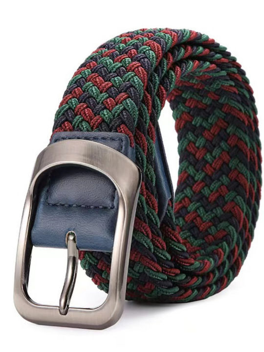 Elastisch Herren Gürtel Gestrickt Grün