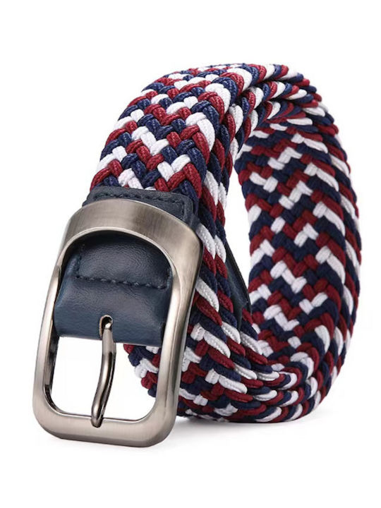 Elastisch Herren Gürtel Gestrickt Mehrfarbig