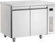 Inomak Frigider Inoxidabil de Banc cu 2 Uși și Unitate de Răcire L134.2xl70xH87cm