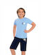 Kids Pajamas Cotton Light Blue