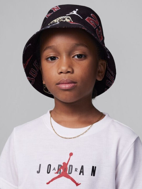 Jordan Παιδικό Καπέλο Bucket Υφασμάτινο Μαύρο