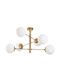 Opviq Deckenleuchte 75cm Gold mit Fassung E14