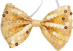 Accesoriu de Carnaval Cravate Bow Ties Galben cu Paiete