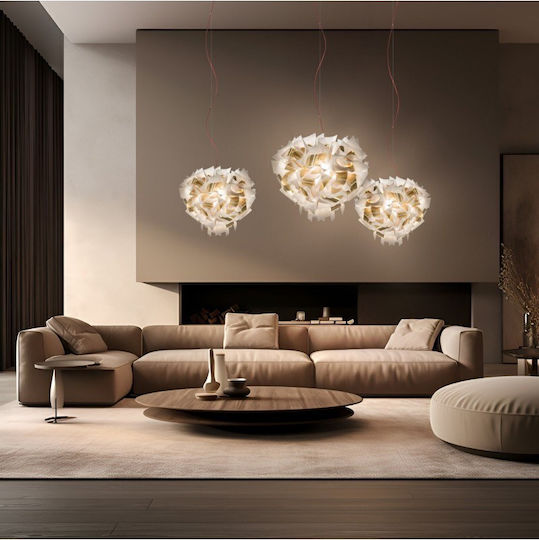 Slamp Κρεμαστό Φωτιστικό Λευκό LED 60x50εκ.