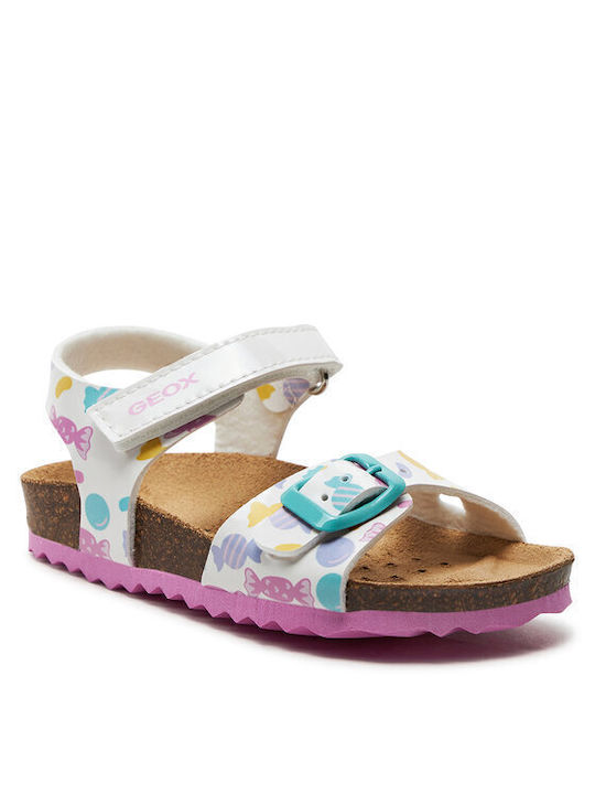 Geox Kids' Sandals B Sandal Chalki White