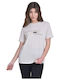 Target Better Γυναικείο T-shirt Πουά Μπεζ