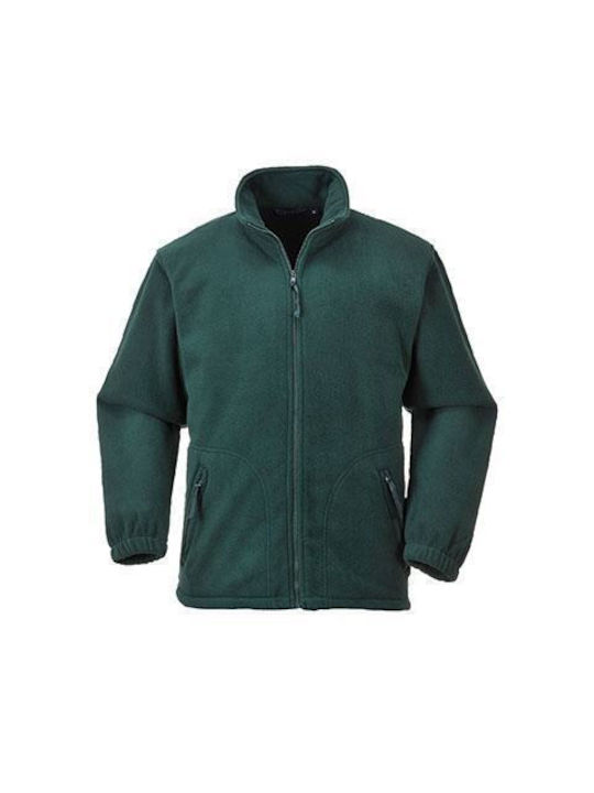 Portwest Work Jacket with Fleece Lining Green