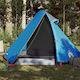 vidaXL Camping Tent Blue with Double Cloth for 2 People 267x154x112cm