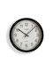 Wall Clock Plastic Black Ø30cm