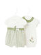 Mayoral Baby Bodysuit Set Short-Sleeved Green 2pcs