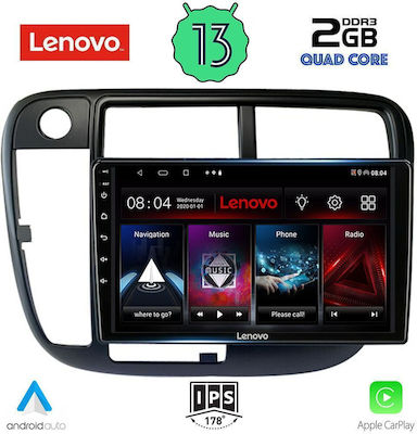 Lenovo Car-Audiosystem für Honda Bürgerlich 1995-2001 mit Klima (Bluetooth/USB/WiFi/GPS) mit Touchscreen 9"