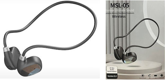 MSL-05 Knochenleitung Bluetooth-Freisprecheinrichtung Kopfhörer Schwarz