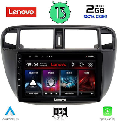 Lenovo Ηχοσύστημα Αυτοκινήτου για Honda Civic 1995-2001 με A/C (Bluetooth/USB/WiFi/GPS/Apple-Carplay/Android-Auto) με Οθόνη Αφής 9"