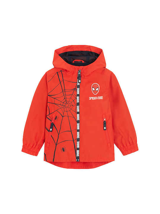 Kids Casual Coat with Hood Red