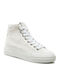 Herren Flatforms Stiefel Weiß