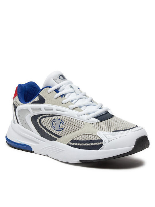 Champion Champ Ανδρικά Sneakers Grey / Wht / Rbl / Red