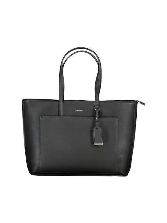 Calvin Klein Damen Tasche Shopper Schulter Schwarz