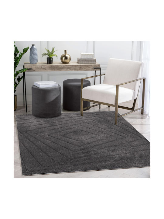 Saray Home Vegas Rug Rectangular Charcoal