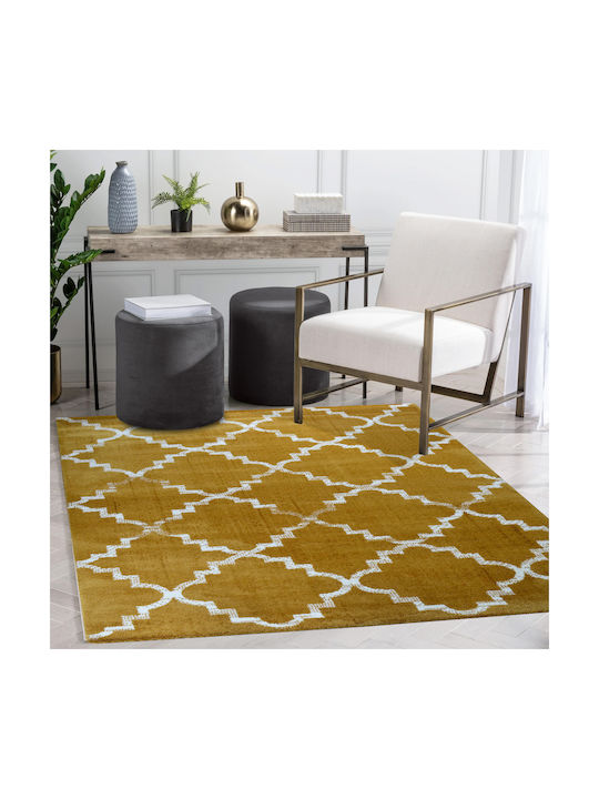 Saray Home Creative Teppich Rechteckig Zottelig Pelzige Mustard