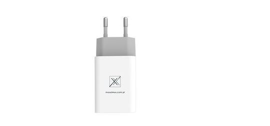 Maxximus Încărcător cu 2 Porturi USB-A și Cablu USB-C Albς