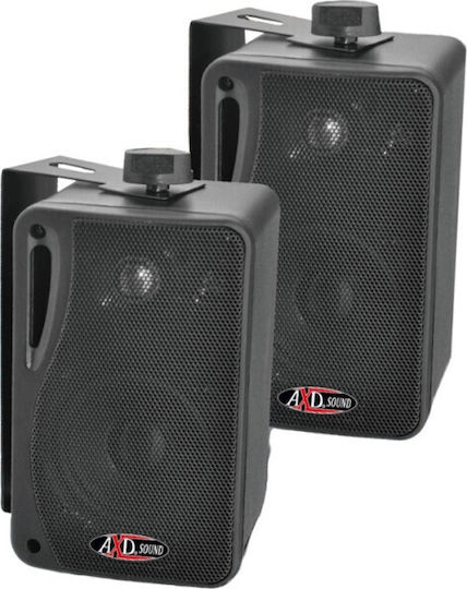 AXD Sound Παθητικά Επιτοίχια Ηχεία 160W (Ζεύγος) Μαύρα EUR-OPE-0558