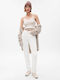 Γυναικείο Jean Παντελόνι Mid Rise Optic White