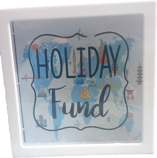 Tatu Moyo Money Box Plastic White 15x15x5cm