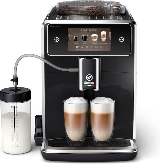 Saeco Xelsis Deluxe Automatische Espressomaschine 1500W Druckreiniger 15bar mit Mahlwerk Schwarz SM8780/00