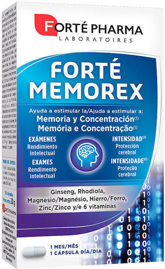 Forte Pharma Memorex Ergänzungsmittel für das Gedächtnis 28 Registerkarten