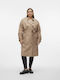 Damen Silver Mink Trenchcoat