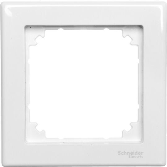Schneider Electric Switch Frame 1 Position in White Color MTN478125
