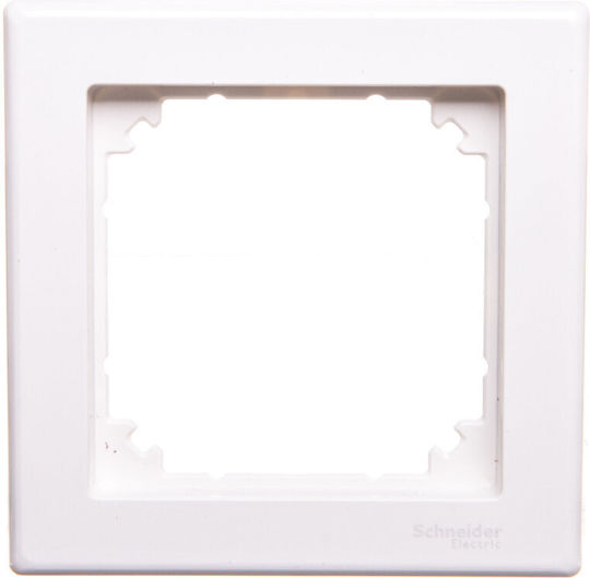 Schneider Electric Πλαίσιο Διακόπτη 1 Θέσης σε Λευκό Χρώμα MTN478119