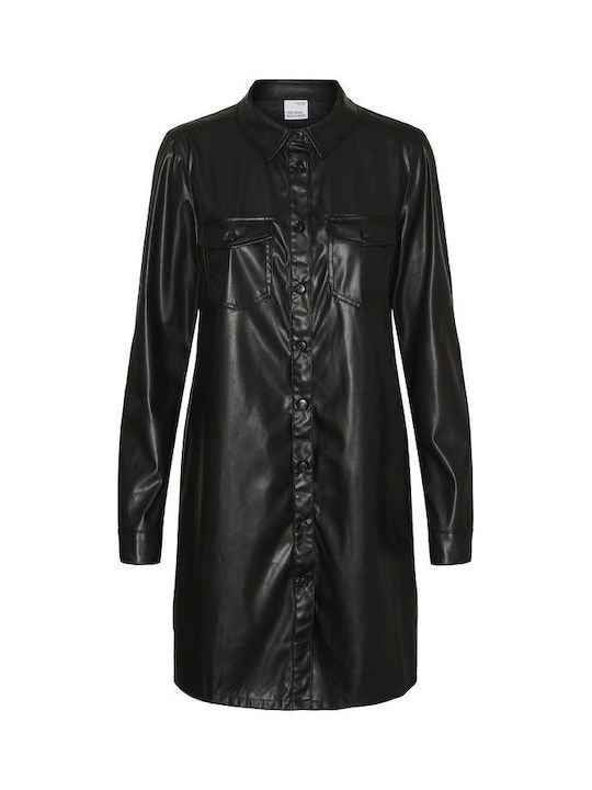 Vero Moda Mini Rochie cu cămașă Rochie Negru